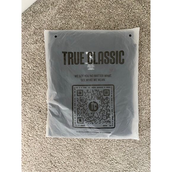 New True Classic Men's Premium 100% Pima Cotton Crewneck T-Shirt Black, Size XL - Picture 1 of 2